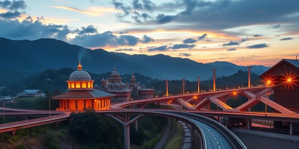 पूर्वोत्तर भारत 2025: कनेक्टिविटी और विकास परियोजनाएँ।